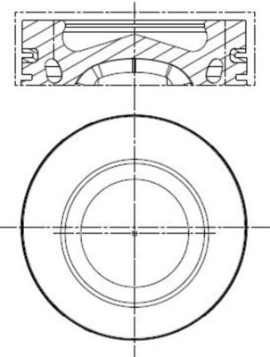 Mahle 028PI00140002 - Piston with rings and pin