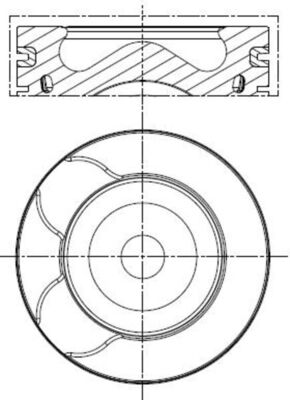 Mahle 039PI00128001 - Piston with rings and pin