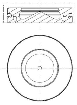Mahle 081PI00113000 - Piston with rings and pin