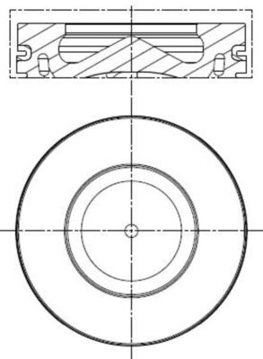 Mahle 081PI00100002 - Piston with rings and pin