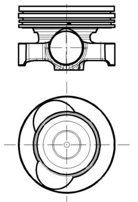 Mahle 021PI00118300 - Piston with rings and pin
