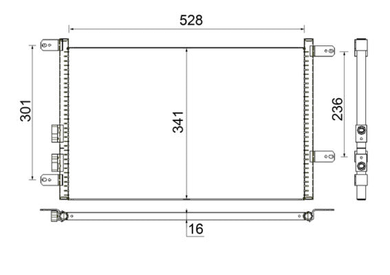 Mahle AC804000S - Condenser, air conditioning