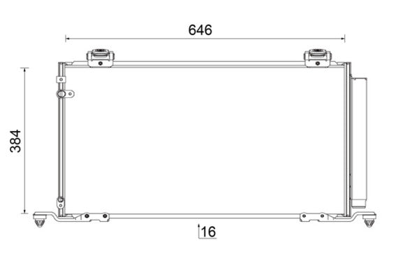 Mahle AC823000S - Condenser, air conditioning