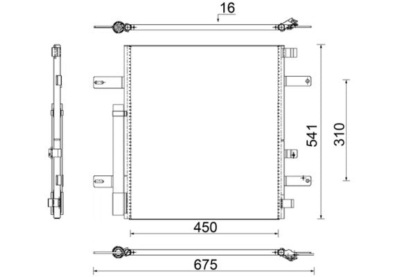 Mahle AC853000S - Condenser, air conditioning