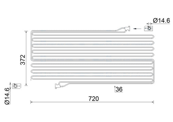 Mahle AC951000S - Condenser, air conditioning