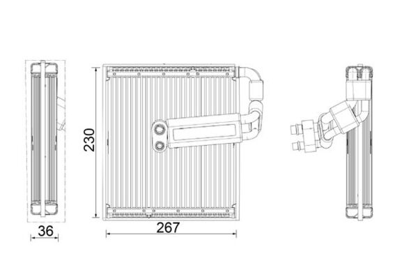 Mahle AE26000P - Evaporator, air conditioning