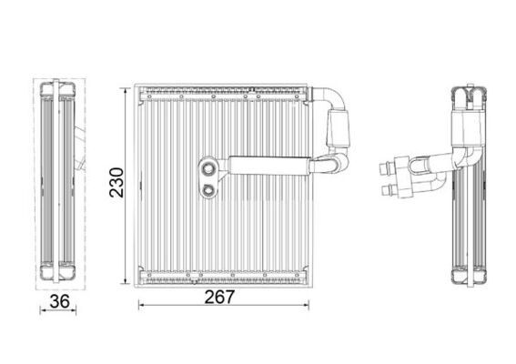 Mahle AE27000P - Evaporator, air conditioning