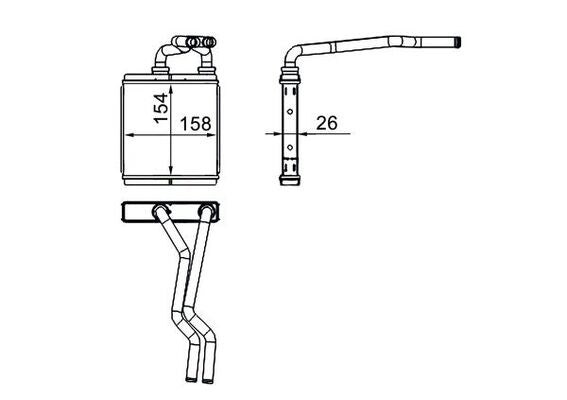 Mahle AH267000S - Heat Exchanger, interior heating