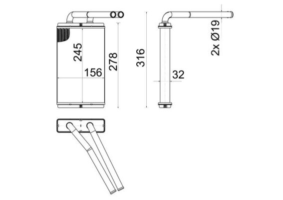 Mahle AH268000S - Heat Exchanger, interior heating