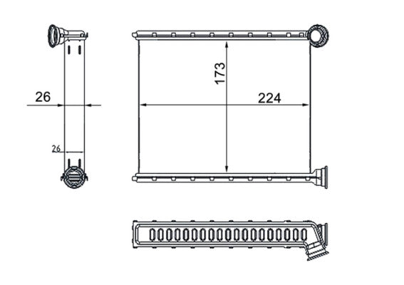 Mahle AH269000S - Heat Exchanger, interior heating