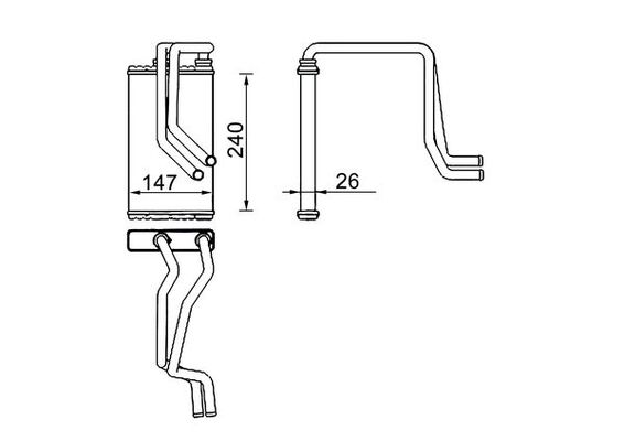 Mahle AH271000S - Heat Exchanger, interior heating