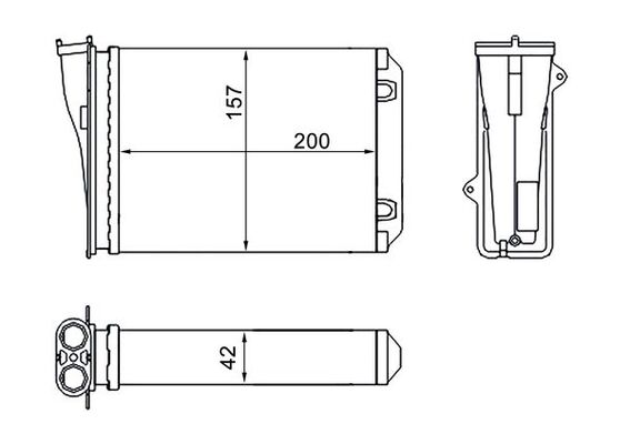 Mahle AH274000S - Heat Exchanger, interior heating