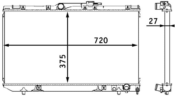 Mahle CR198000S - Radiator, engine cooling