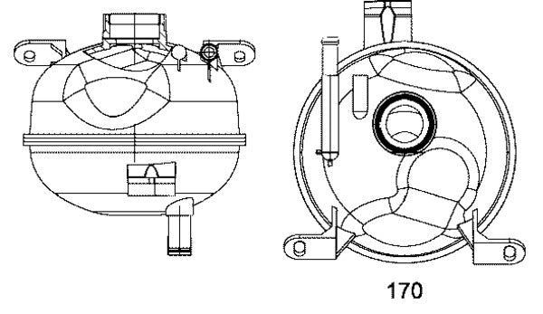 Mahle CRT8000S - Expansion Tank, coolant
