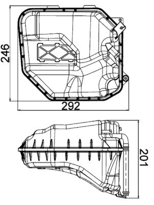 Mahle CRT9000S - Expansion Tank, coolant