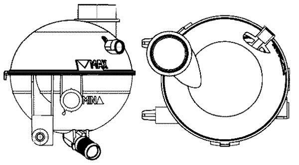 Mahle CRT14000S - Expansion Tank, coolant