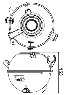 Mahle CRT19000S - Expansion Tank, coolant