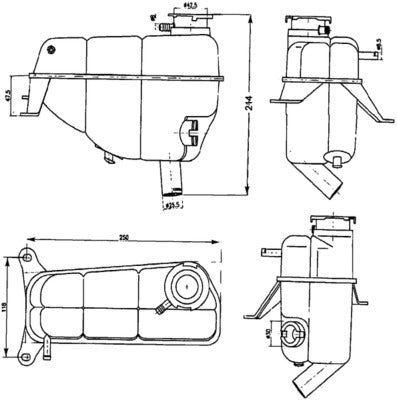 Mahle CRT121000S - Expansion Tank, coolant