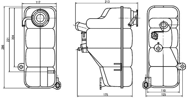 Mahle CRT123000S - Expansion Tank, coolant