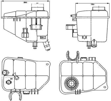 Mahle CRT126000S - Expansion Tank, coolant