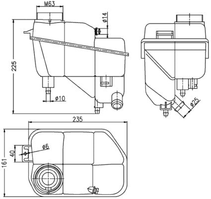 Mahle CRT202000S - Expansion Tank, coolant