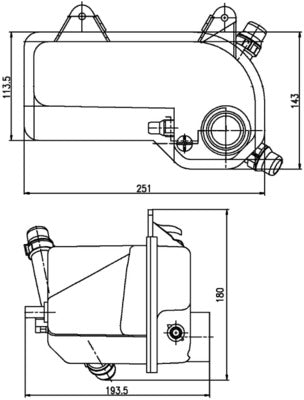 Mahle CRT204000S - Expansion Tank, coolant