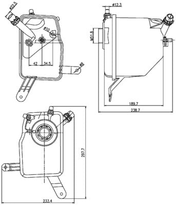 Mahle CRT205000S - Expansion Tank, coolant