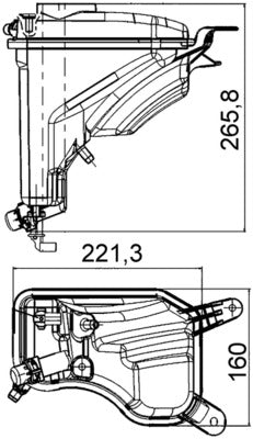 Mahle CRT207000S - Expansion Tank, coolant
