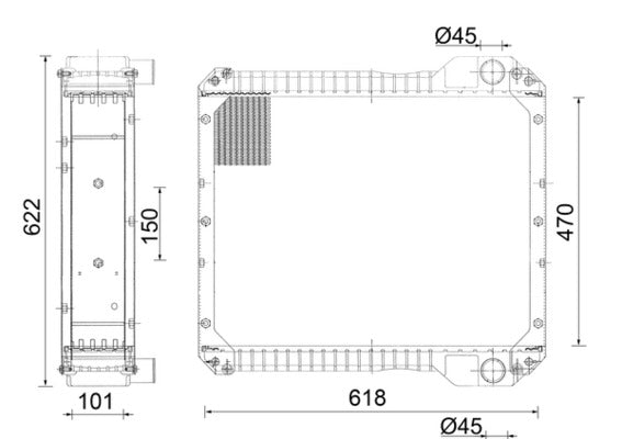 Mahle CR890001S - Radiator, engine cooling
