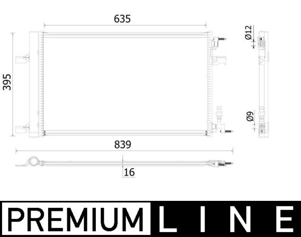 Mahle AC900000P - Condenser, air conditioning