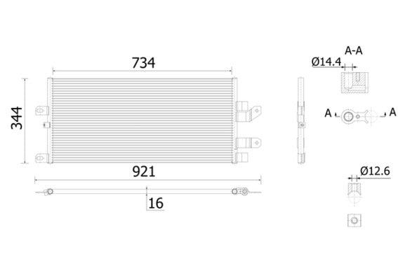 Mahle AC903000S - Condenser, air conditioning