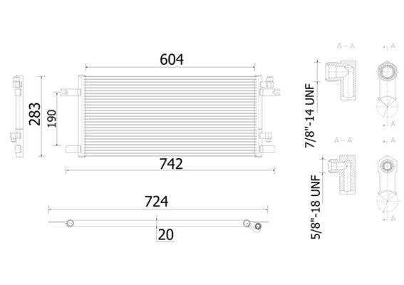 Mahle AC913000S - Condenser, air conditioning