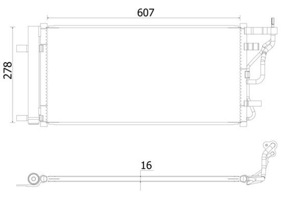 Mahle AC956000S - Condenser, air conditioning