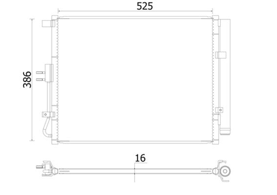 Mahle AC957000S - Condenser, air conditioning