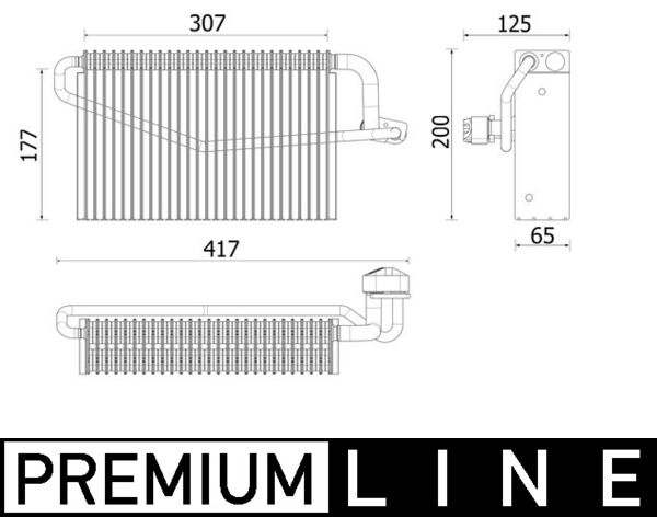 Mahle AE163000P - Evaporator, air conditioning