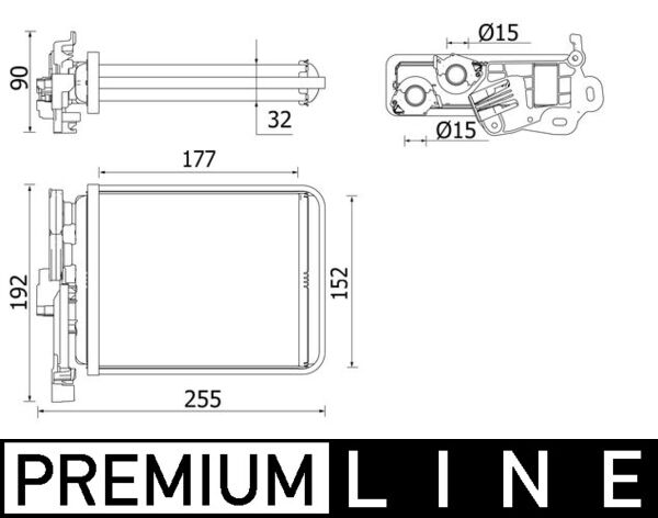 Mahle AH38000P - Heat Exchanger, interior heating