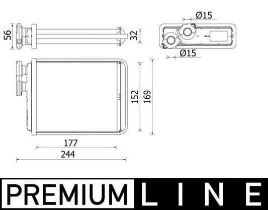 Mahle AH277000P - Heat Exchanger, interior heating