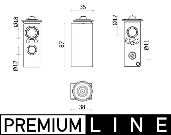 Mahle AVE146000P - Expansion Valve, air conditioning