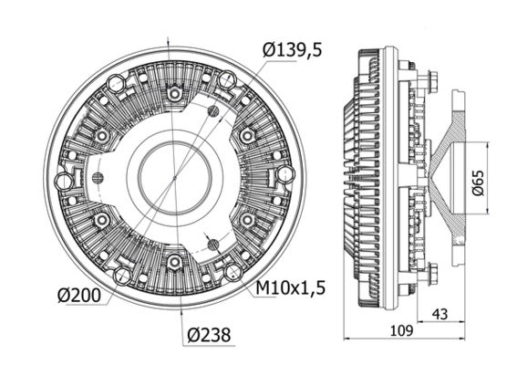 Mahle CFC12000S - Clutch, radiator fan