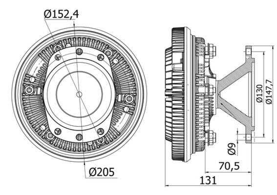 Mahle CFC42000S - Clutch, radiator fan