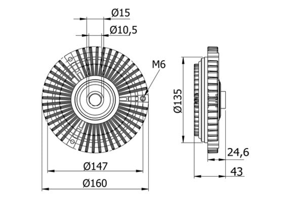 Mahle CFC52000S - Clutch, radiator fan