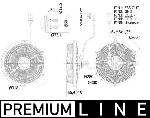 Mahle CFC236000P - Clutch, radiator fan