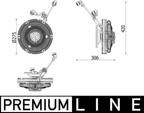 Mahle CFC259000P - Clutch, radiator fan