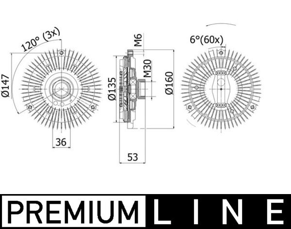Mahle CFC263000P - Clutch, radiator fan
