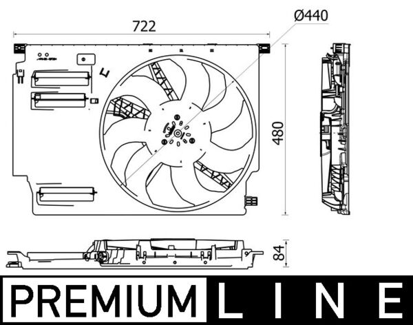 Mahle CFF533000P - Fan, engine cooling