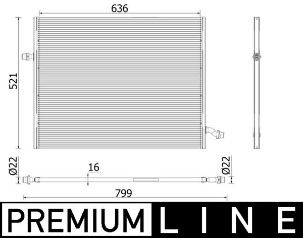 Mahle CIR36000P - Low Temperature Cooler, charge air cooler