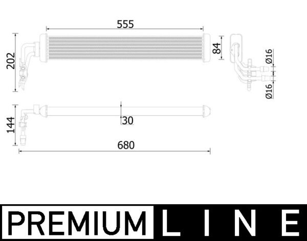 Mahle CLC223000P - Oil Cooler, automatic transmission