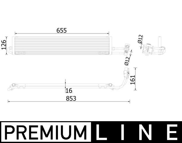 Mahle CLC234000P - Oil Cooler, automatic transmission