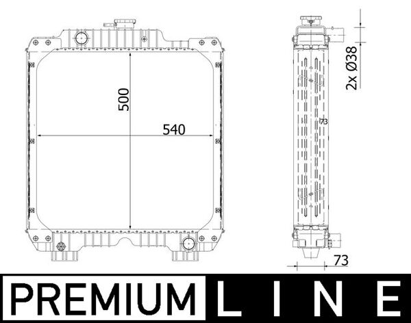 Mahle CR2295000P - Radiator, engine cooling
