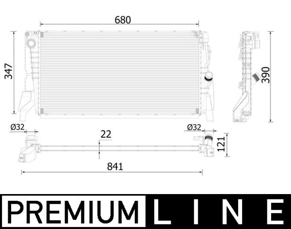 Mahle CR2318000P - Radiator, engine cooling